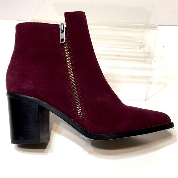 Purple block heel ankle booties Buffalo London EU 38 - Picture 4 of 16